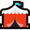 Circus Tent emoji on Microsoft